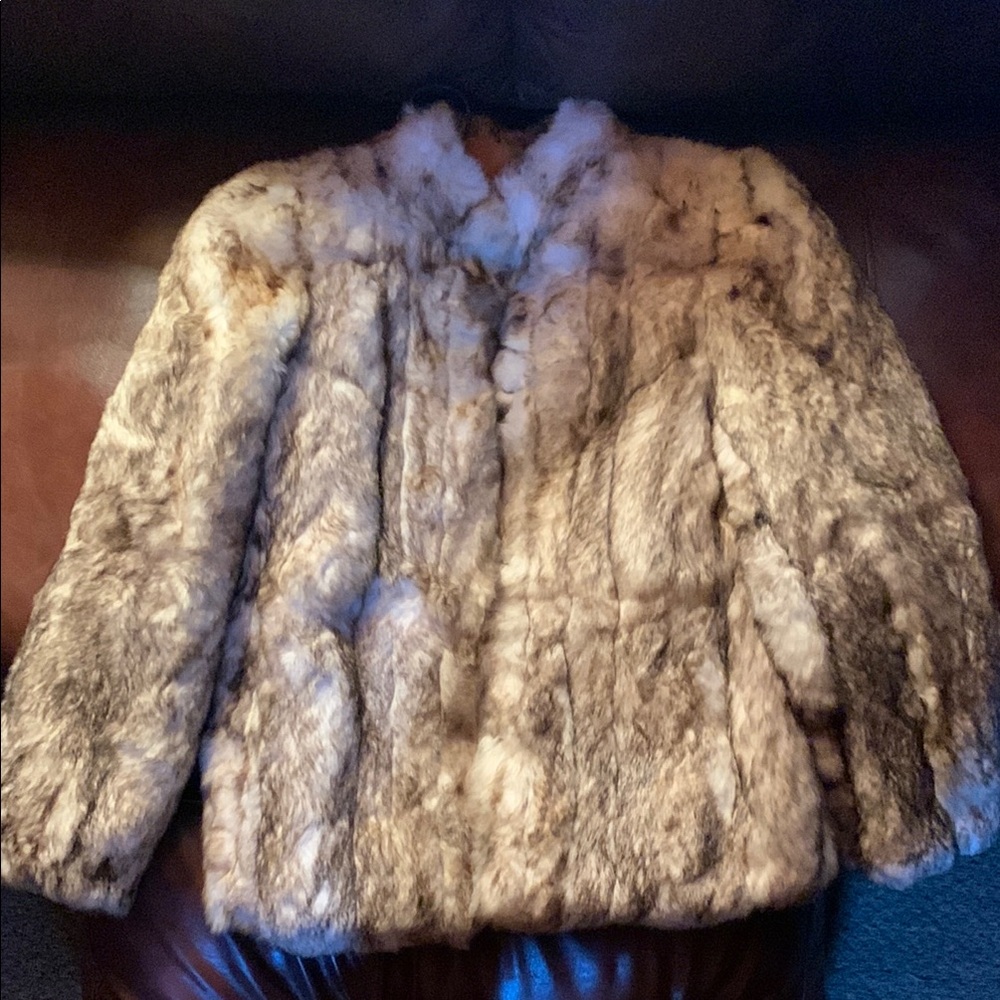 Vintage Rabbit Fur Women's Coat